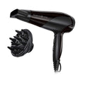 Remington D3198 Ionic Hair Dryer - 2200W Professional Styling, Diffuser, Concentrator, Frizz Control, Black - Damaged Box