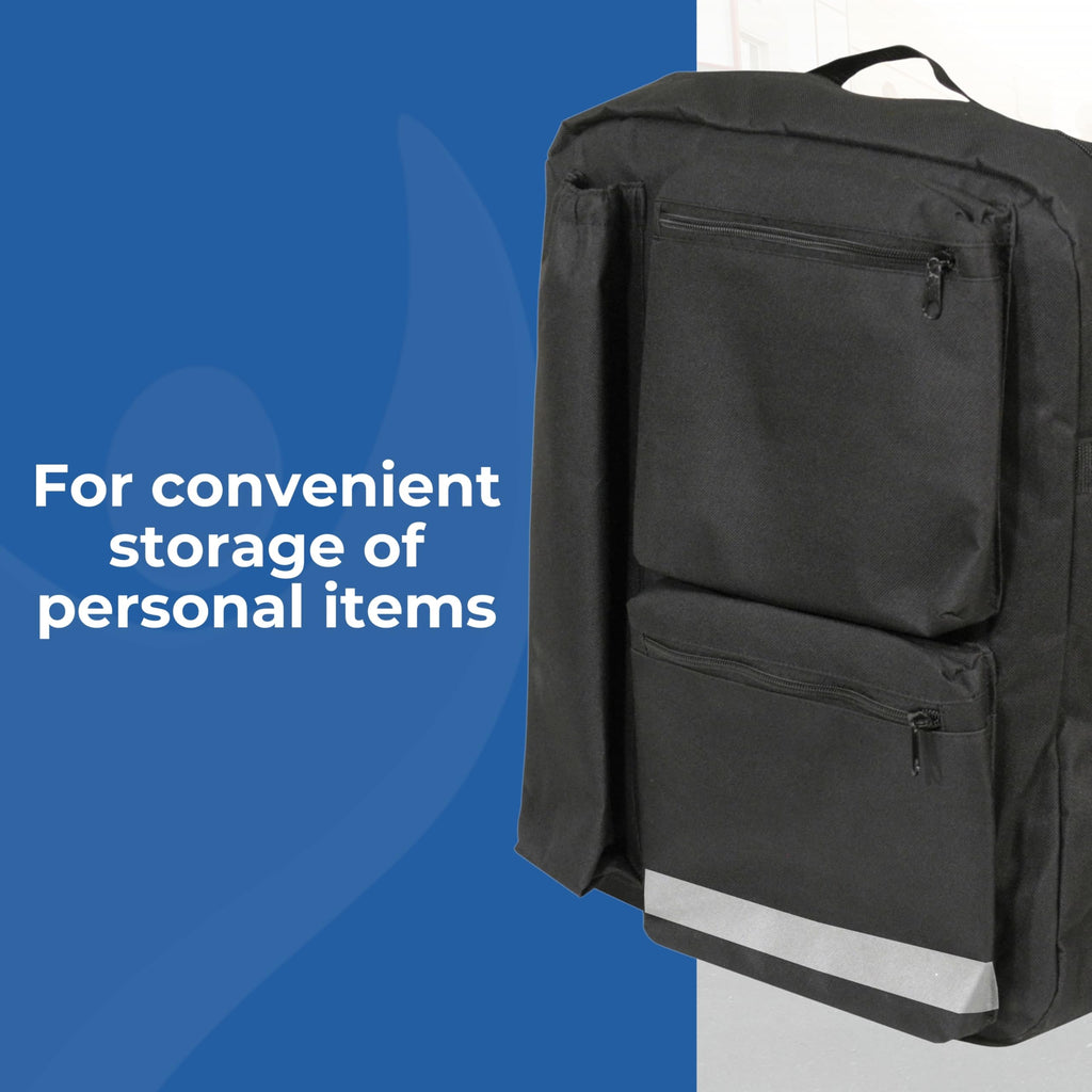 Days Deluxe Scooter Bag - Waterproof Mobility Aid Storage for Electric Scooters, Crutches & Walking Sticks - Black Polyester - Very Good
