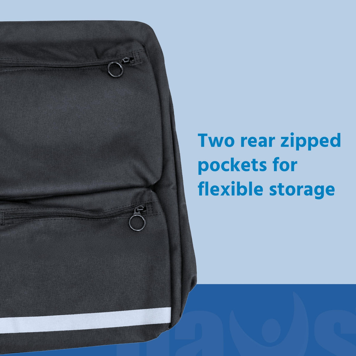 Days Deluxe Scooter Bag - Waterproof Mobility Aid Storage for Electric Scooters, Crutches & Walking Sticks - Black Polyester - Very Good