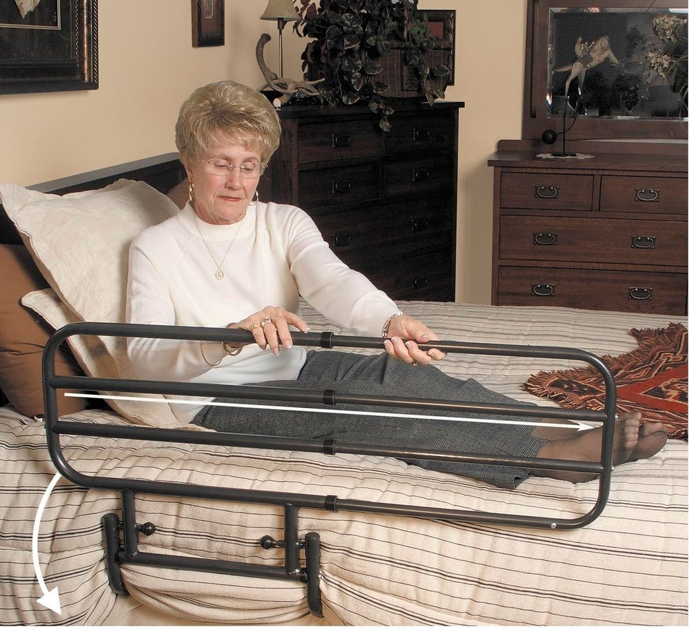 NRS Standers EZ Adjustable Bed Support Rail - Mobility Aid Safety Handle - Elderly & Disability Assist Grip - Very Good