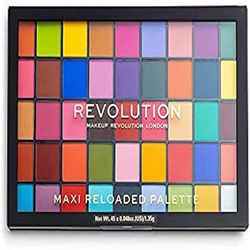 Revolution Maxi Reloaded Palette Monster Mattes Makeup - 45 Shade Eyeshadow Palette - Matte Finishes - Health & Beauty - New