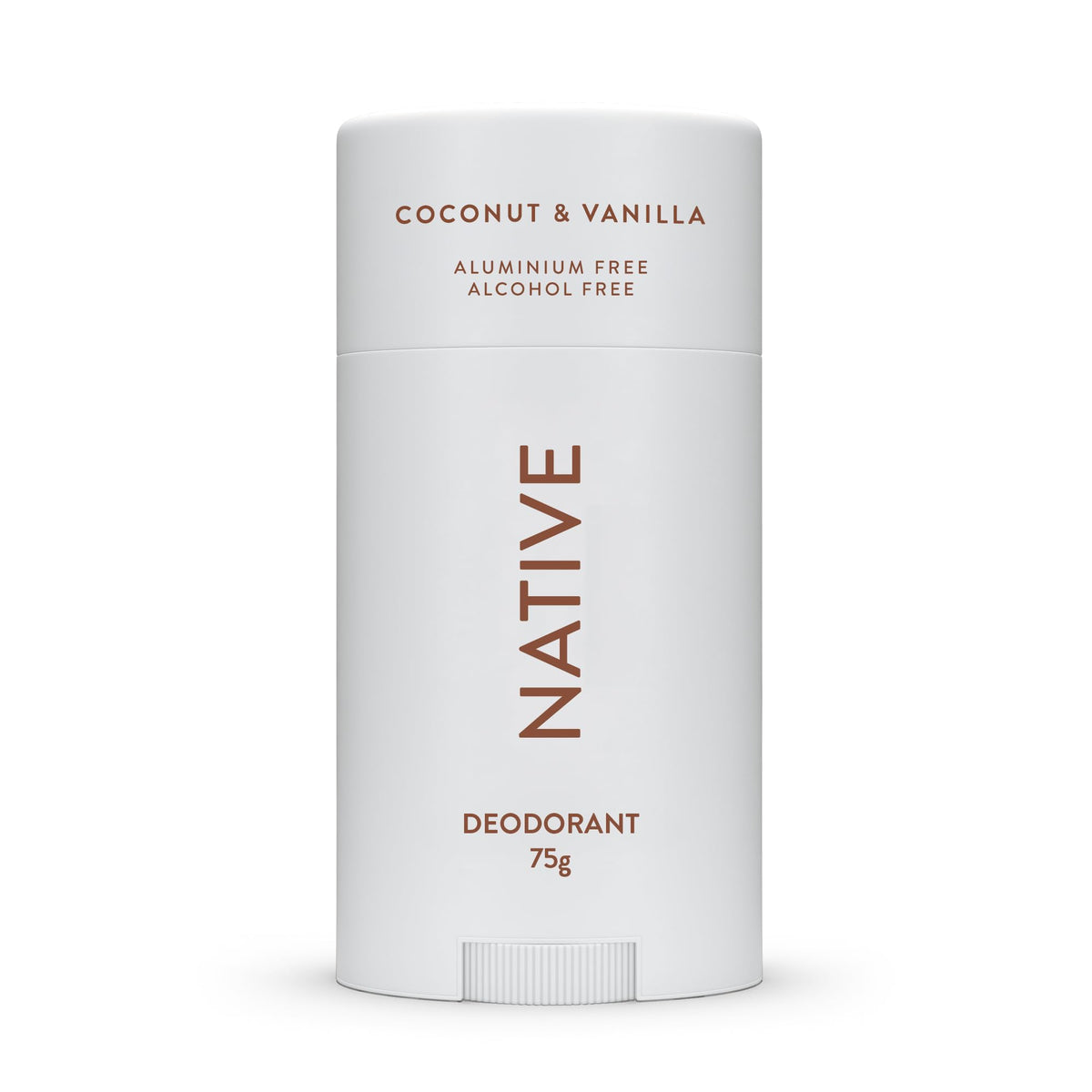 Native Coconut & Vanilla Deodorant - 75ml Natural Aluminium Free Stick - New - BBE 06/2028