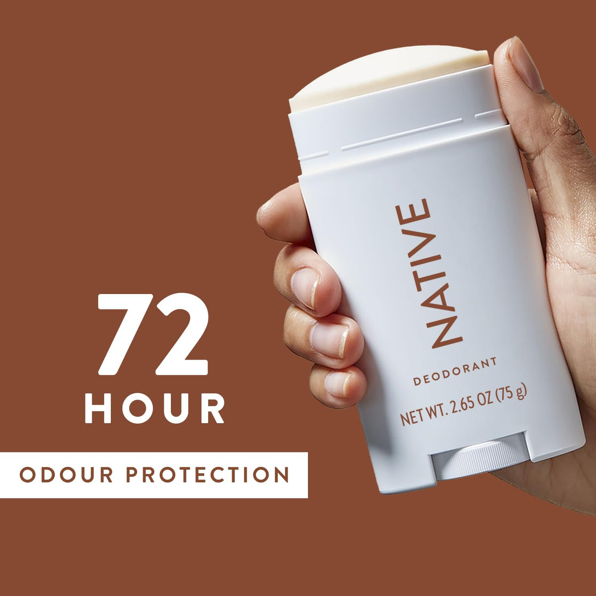 Native Coconut & Vanilla Deodorant - 75ml Natural Aluminium Free Stick - New - BBE 06/2028