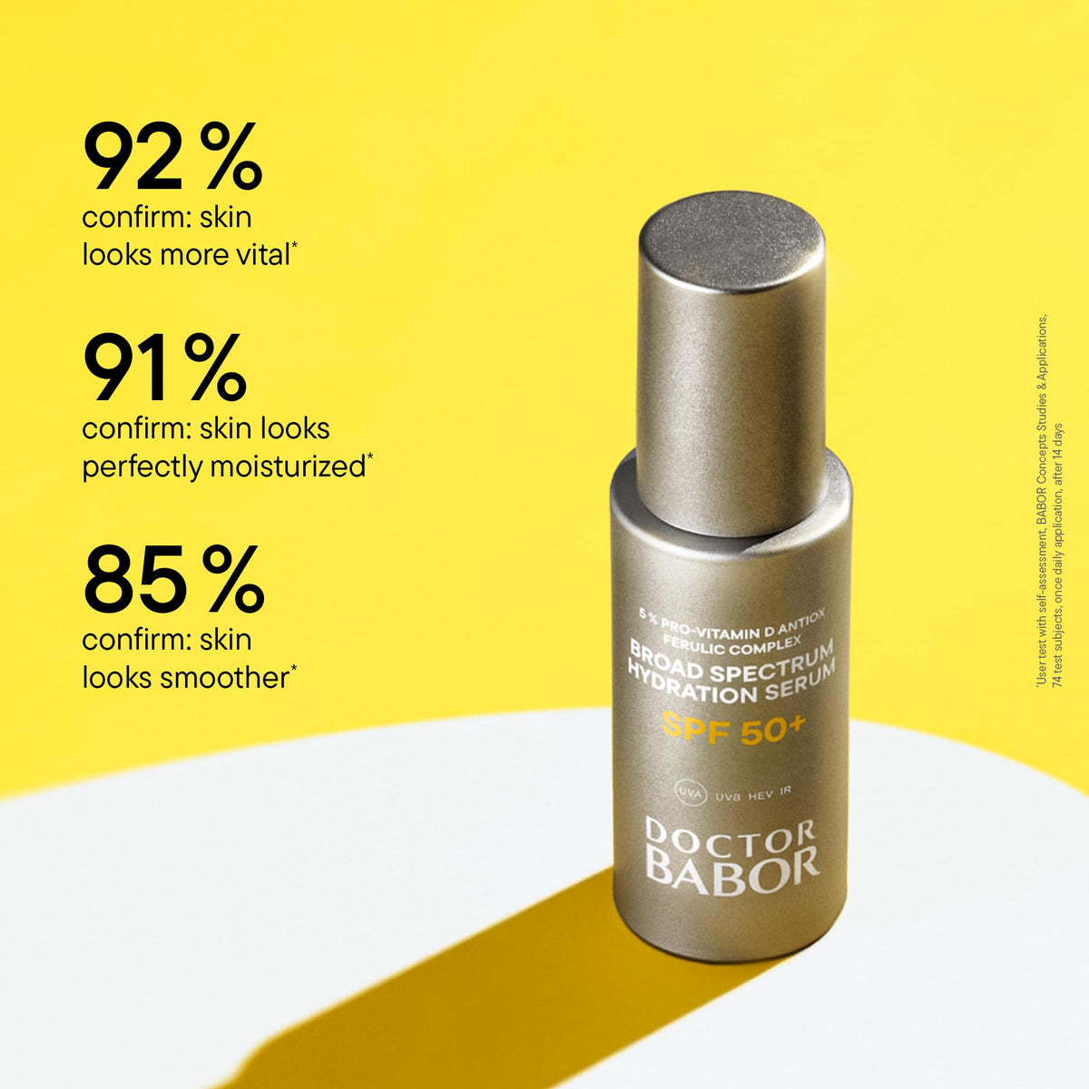 DOCTOR BABOR Solar Defense Serum SPF 50 - 30ml Sun Protection Face Serum - UVA UVB Sunscreen Fluid - Damaged Box