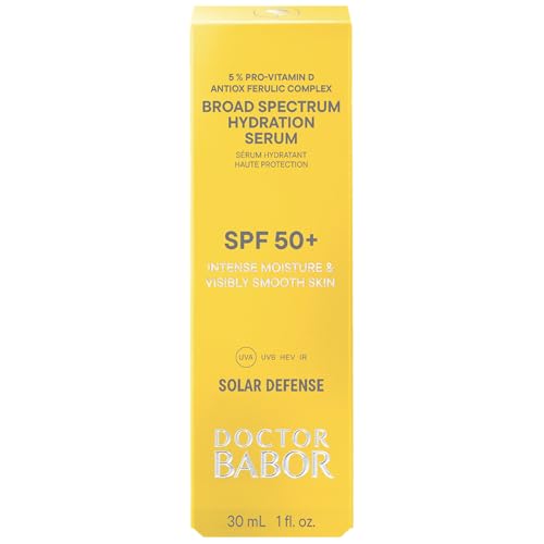 DOCTOR BABOR Solar Defense Serum SPF 50 - 30ml Sun Protection Face Serum - UVA UVB Sunscreen Fluid - Damaged Box