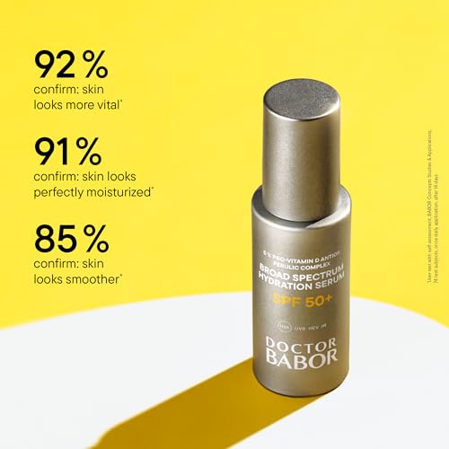 DOCTOR BABOR Solar Defense Serum SPF 50 - 30ml Sun Protection Face Serum - UVA UVB Sunscreen Fluid - Damaged Box