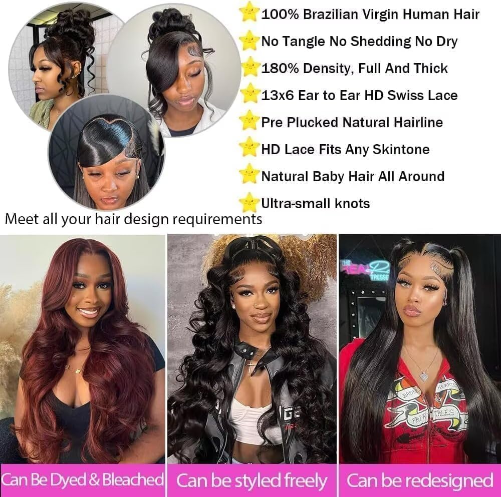 12 Inch Bob Wig Human Hair 13x4 Lace Front Wigs Body Wave - Natural Black Short Hair Wig for Women - New