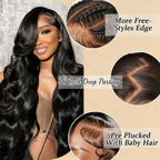 12 Inch Bob Wig Human Hair 13x4 Lace Front Wigs Body Wave - Natural Black Short Hair Wig for Women - New