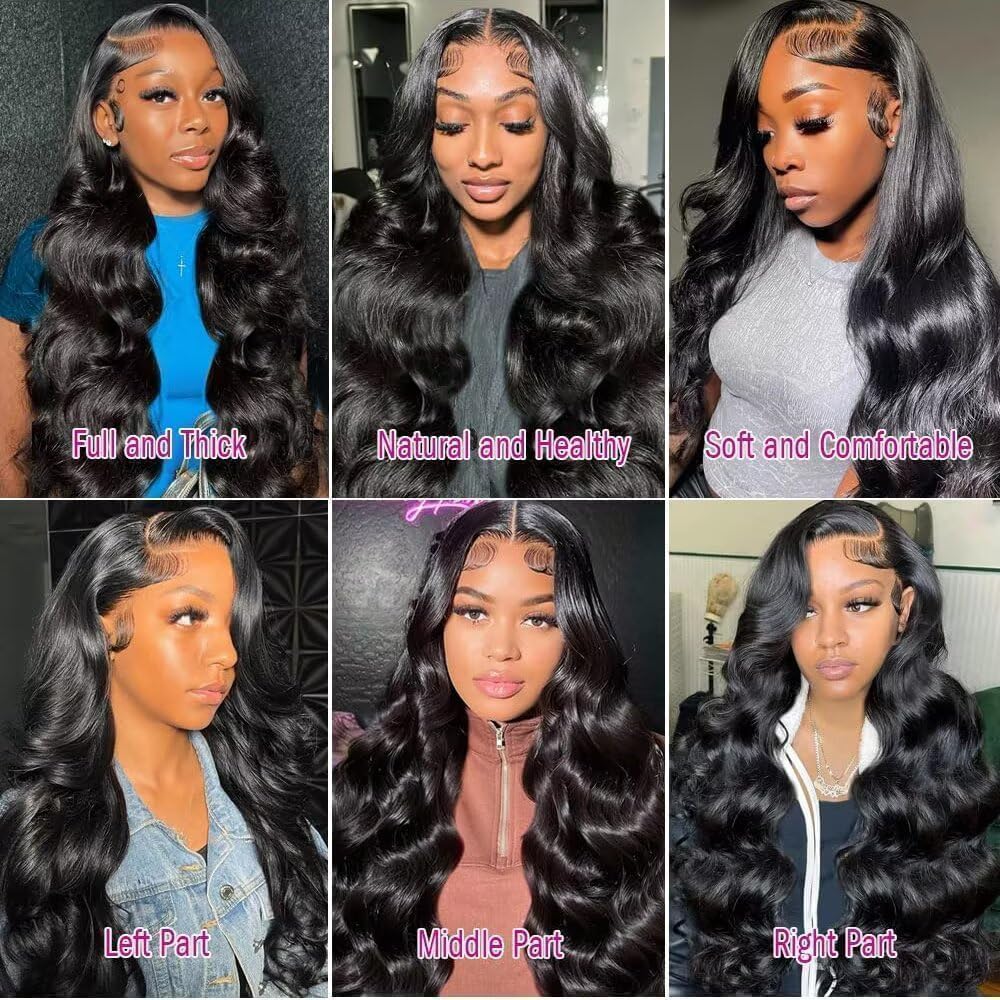 12 Inch Bob Wig Human Hair 13x4 Lace Front Wigs Body Wave - Natural Black Short Hair Wig for Women - New