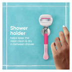 Gillette Venus ComfortGlide Tropical Razor for Women - 1 Handle & 3 Refill Blades - Smooth Shave - Damaged Box