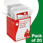 Safety First Aid HypaSoothe Emergency Burn Gel - 20x 6g Sachets - Soothing Relief First Aid Kit Essential - Like New - BBE 01/2029