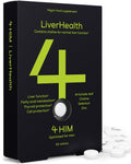 4 HIM LiverHealth Tablets - Choline 90mg, Artichoke 450mg - 10-in-1 Complex Supplement for Liver Support - Like New - BBE 09/2026