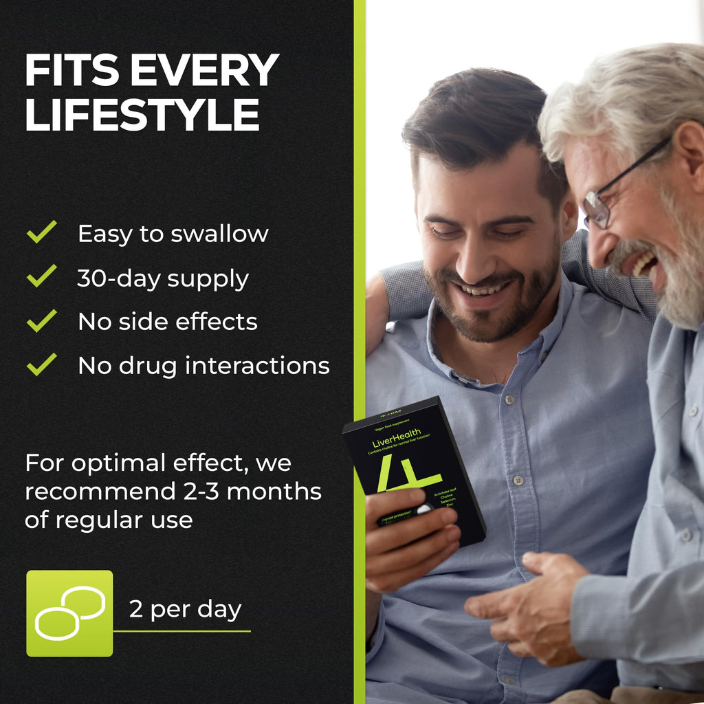4 HIM LiverHealth Tablets - Choline 90mg, Artichoke 450mg - 10-in-1 Complex Supplement for Liver Support - Like New - BBE 09/2026