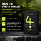 4 HIM LiverHealth Tablets - Choline 90mg, Artichoke 450mg - 10-in-1 Complex Supplement for Liver Support - Like New - BBE 09/2026