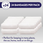 JFA Medical Conforming Bandage Gauze Roll 10cm x 4m - Box of 24 First Aid Wound Dressing - Damaged Box