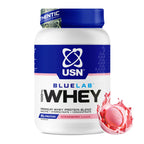 USN BlueLab 100% Whey Protein Powder - Strawberry Flavour - 908g - 26 Servings - Muscle Growth & Recovery - New - BBE 05/2028