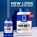 USN BlueLab 100% Whey Protein Powder - Strawberry Flavour - 908g - 26 Servings - Muscle Growth & Recovery - New - BBE 05/2028
