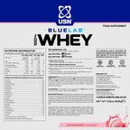 USN BlueLab 100% Whey Protein Powder - Strawberry Flavour - 908g - 26 Servings - Muscle Growth & Recovery - New - BBE 05/2028
