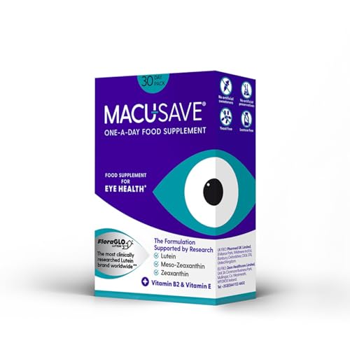 Macu-SAVE Eye Supplement - Macular Health, Meso-Zeaxanthin, Lutein, Zeaxanthin - 30 Capsules - Damaged Box - BBE 01/2028