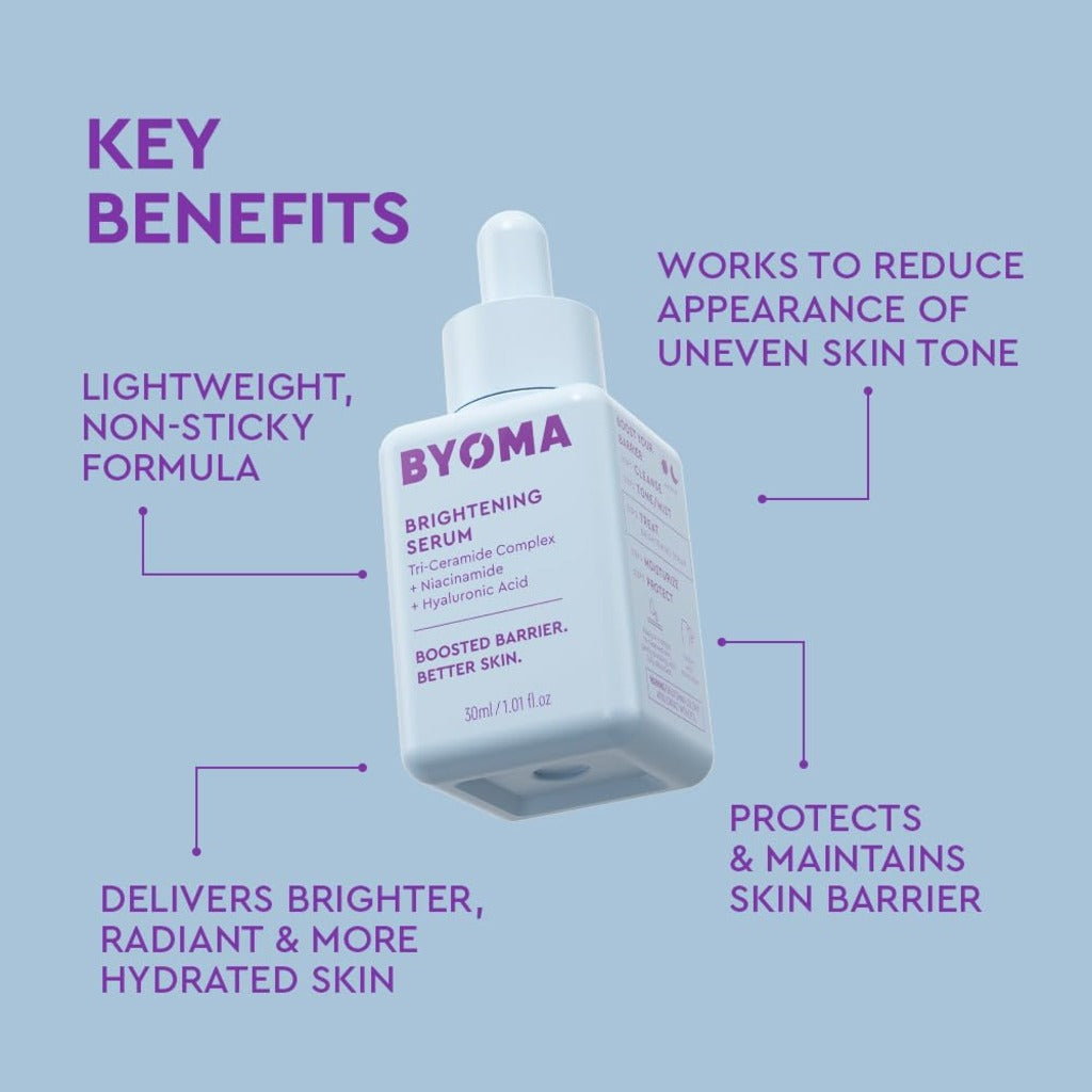 BYOMA Brightening Serum - Barrier Repair Face Serum - 30ml Skincare - New