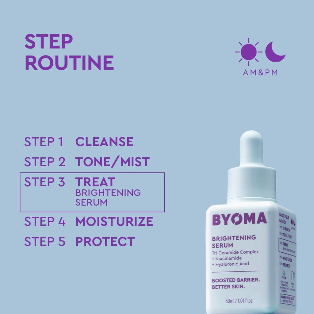 BYOMA Brightening Serum - Barrier Repair Face Serum - 30ml Skincare - New