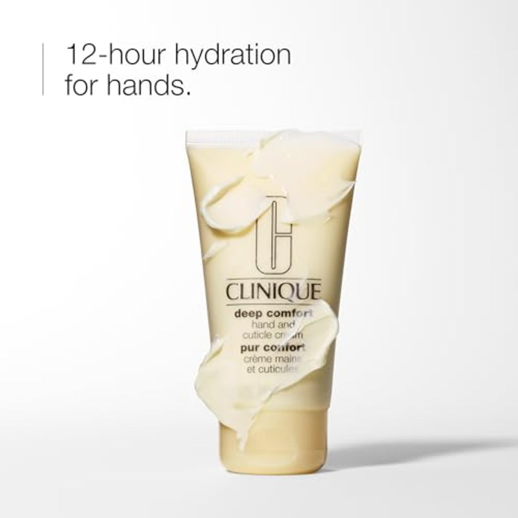 Clinique Daily Deep Comfort Hydrating Cuticle & Hand Cream - Hyaluronic Acid, Glycerin Formula - New