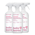 ATTITUDE Toy and Surface Cleaner - Unscented Baby Household Products - 800 mL Pack of 3 - EWG Verified Vegan Plant-Based - Damaged Box