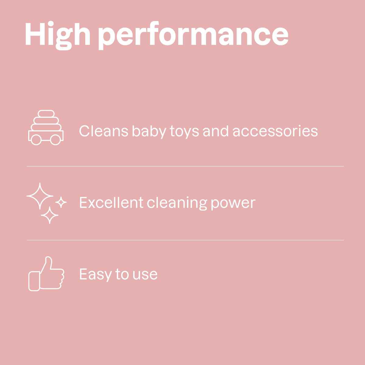ATTITUDE Toy and Surface Cleaner - Unscented Baby Household Products - 800 mL Pack of 3 - EWG Verified Vegan Plant-Based - Damaged Box