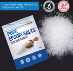 Pure Epsom Salts Magnesium Sulphate Bath Salt - 5 kg Pack of 2 - Soaking Flakes Muscle Relaxant Recovery - Damaged Box
