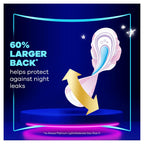Always Platinum Sanitary Pads Size 4 Secure Night with Wings - 12 Pack - New