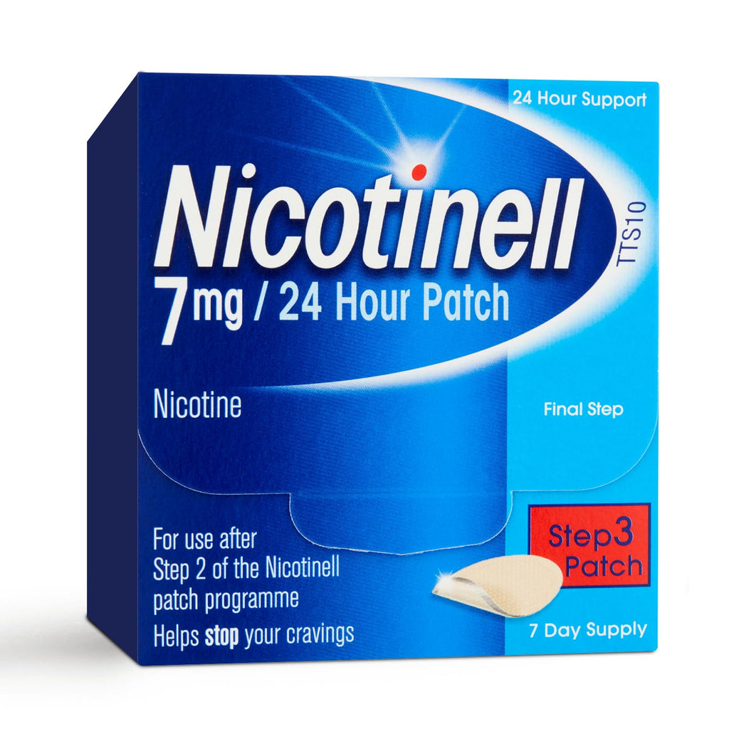 Nicotinell Nicotine Patch 7mg - Stop Smoking Aid - 7 Patches - Quit Smoking Support - New - BBE 05/2028