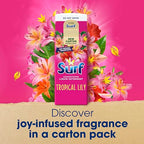 Surf Tropical Lily Laundry Washing Liquid Detergent 24 Washes 648ml - Joy-Infused Fragrance Essential Oils Clean Results - New