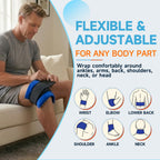 BICAREE Reusable Gel Ice Packs - Cold Compress for Injuries, Muscle Pain, Sports Recovery - 3-Piece Set - Damaged Box