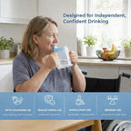 Life Healthcare Adult Drinking Cup with Lid & Spout - 300ml - Elderly Aid - Spill Proof Beaker Mug - Damaged Box
