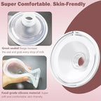 Momcozy Milk Collector Cup Set - 2 Pack - 19mm Flange for S12 Pro S9 Pro Breast Pump - Replacement Parts with Valve Diaphragm Linker - Damaged Box