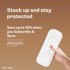 Jude Everyday Bamboo Incontinence Pads for Women - Medium Leaks, Ultra Thin, 96 Disposable Biodegradable Pads - New