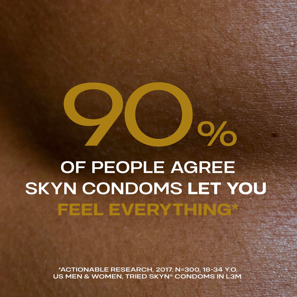 SKYN Extra Lube Condoms - Regular Size - Latex Free - Pack of 10 - Non Latex Condoms for Sensitive Skin - New - BBE 07/2029
