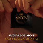 SKYN Extra Lube Condoms - Regular Size - Latex Free - Pack of 10 - Non Latex Condoms for Sensitive Skin - New - BBE 07/2029