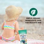 Badger Baby & Toddler Mineral Sunscreen SPF 30 - Broad Spectrum UVA/UVB - Chamomile Calendula - Water Resistant 87ml - New