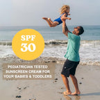 Badger Baby & Toddler Mineral Sunscreen SPF 30 - Broad Spectrum UVA/UVB - Chamomile Calendula - Water Resistant 87ml - New