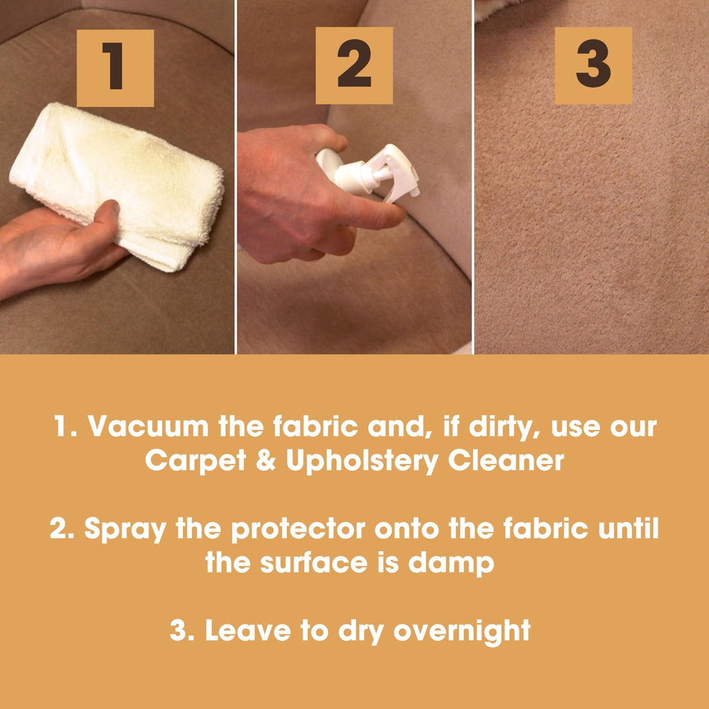Furniture Clinic Carpet Upholstery Protector Spray - 500ml Fabric Water Stain Repellent for Sofas Car Seats Shoes - Very Good