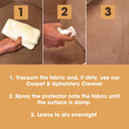 Furniture Clinic Carpet Upholstery Protector Spray - 500ml Fabric Water Stain Repellent for Sofas Car Seats Shoes - Very Good