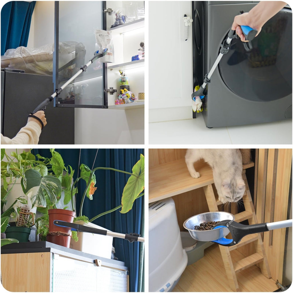Litter Picker Grabber Stick 91cm 36" - Helping Hand Pick Up Tool - Heavy Duty - Blue - For Adults Disabled Elderly - Very Good
