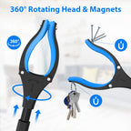 Litter Picker Grabber Stick 91cm 36" - Helping Hand Pick Up Tool - Heavy Duty - Blue - For Adults Disabled Elderly - Very Good