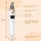 IGEAIIE Blackhead Remover Vacuum - Pore Cleaner Tool - 5 Suction Heads - 3 Modes - Deep Cleansing Device - Damaged Box