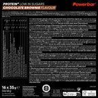 Powerbar Protein Plus Low Sugar Bar - Chocolate Brownie - 16x 35g - High Protein Snack Bar - New - BBE 04/2026