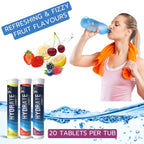 Electrolytes Tablets - Hydration - 120 Tablets - Variety Fruit Flavours - 6 Tubs - Sports Drink Supplement - Damaged Box - BBE 06/2028