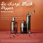 Molton Brown Re-Charge Black Pepper Body Scrub Bar 250g Exfoliating Soap - New