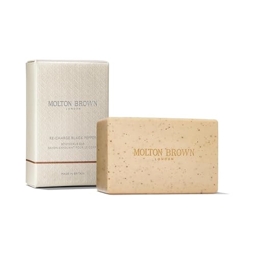 Molton Brown Re-Charge Black Pepper Body Scrub Bar 250g Exfoliating Soap - New