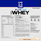 USN BlueLab 100% Whey Protein Powder - Vanilla - 2kg - 58 Servings - High Protein Shake - Muscle Growth & Recovery - New - BBE 07/2028